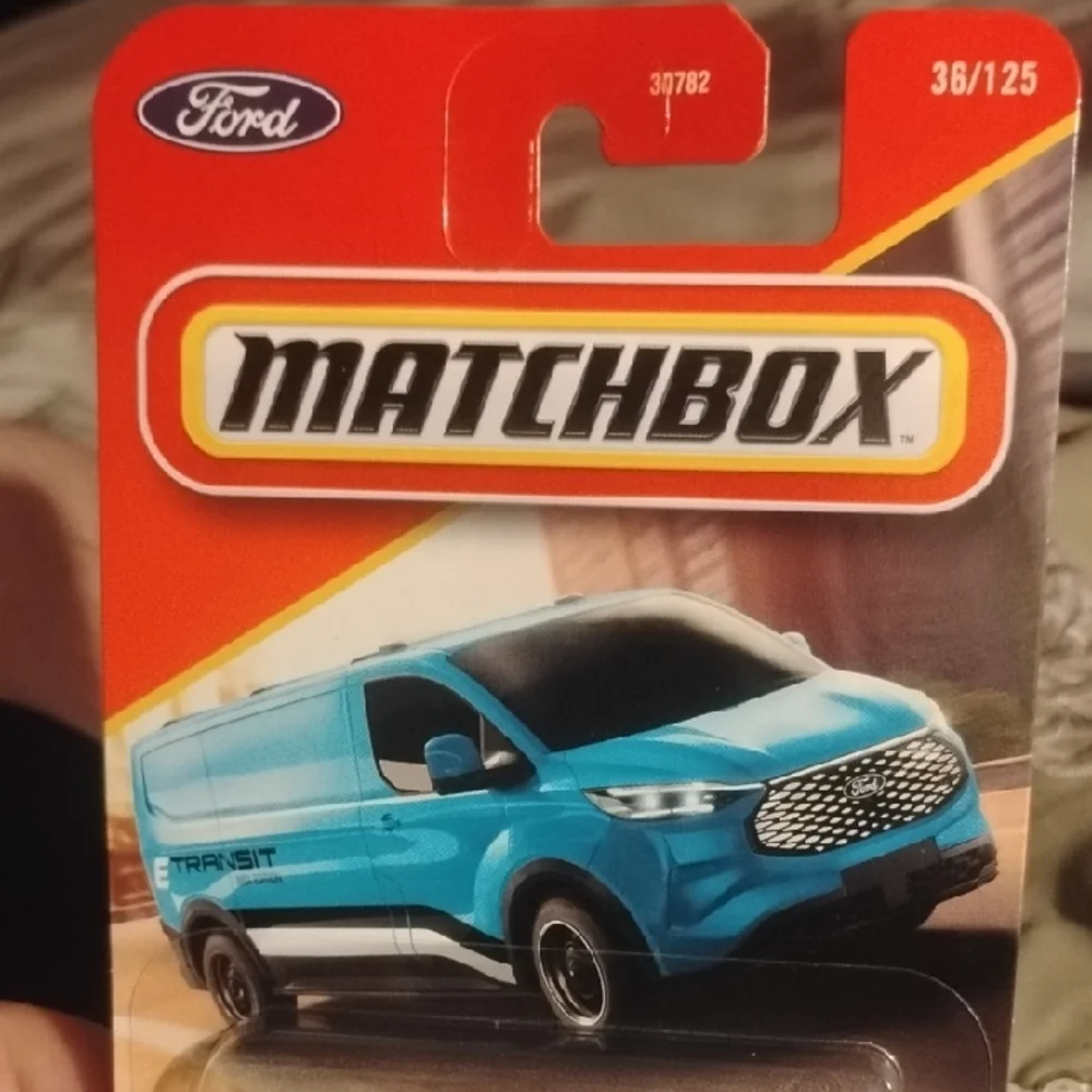 Mattel Matchbox Spectralflame Blue Ford Van
